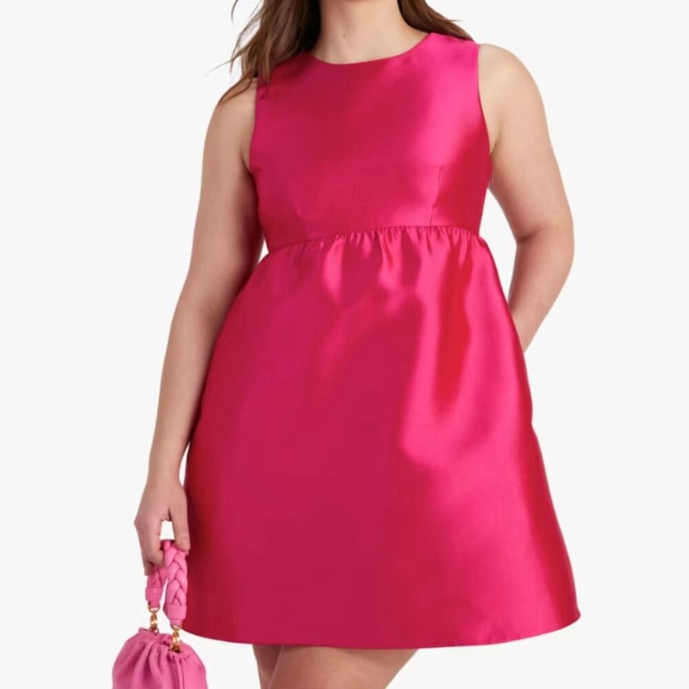 NWT Kate Spade Open Back Lucille Hot Pink Mini Dress, Size 4